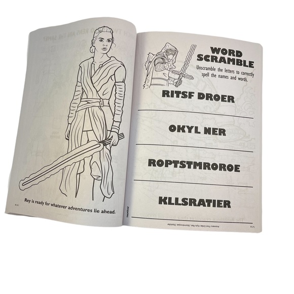 2 Star Wars Color Activity Books for coloring, drawing, word scrabbles and more - Picture 6 of 8